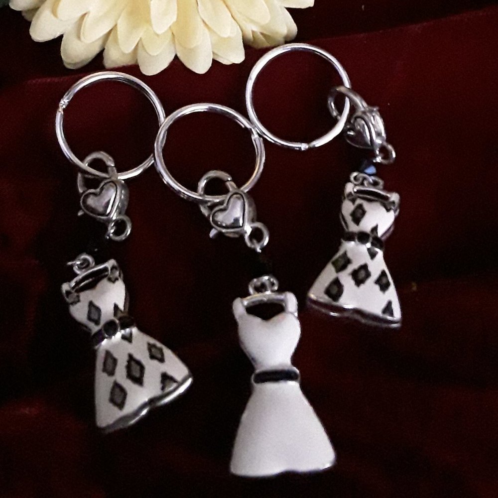 Lot of 3 Lady's Dress Keychains